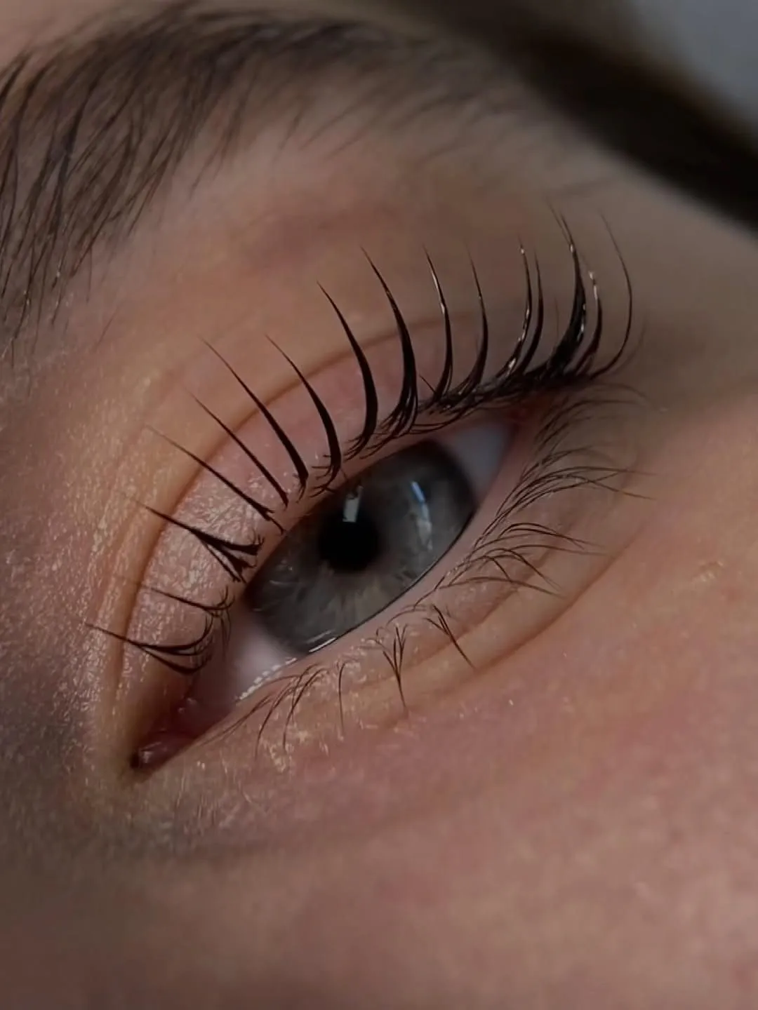 Нарощені вії — сіро-блакитне око, салон Ely's