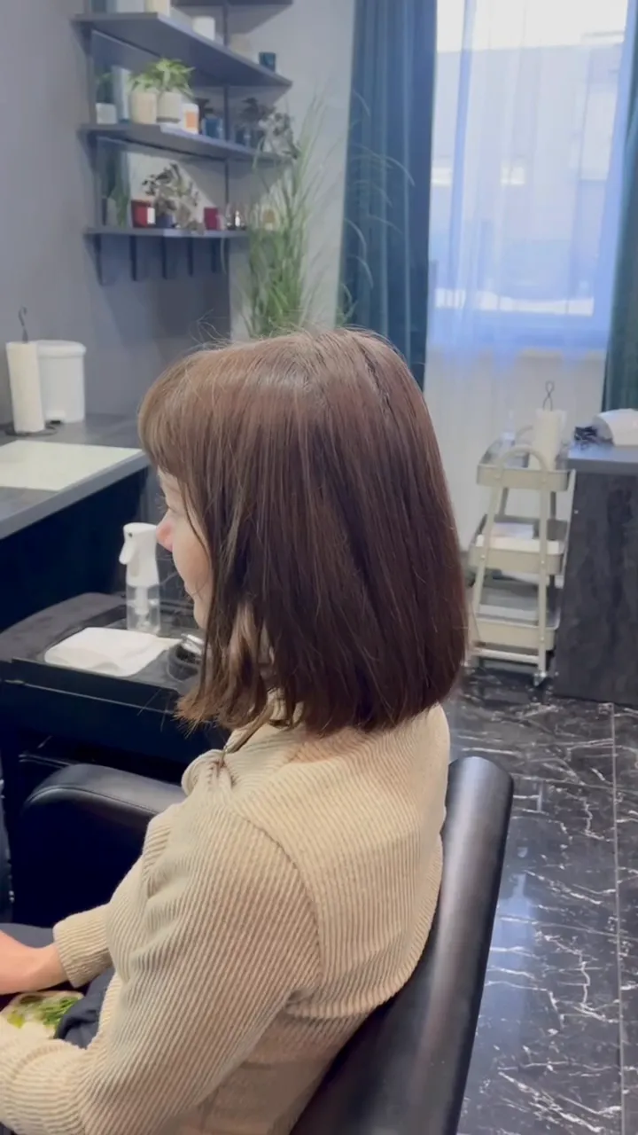 Стрижка каре — фінальний результат