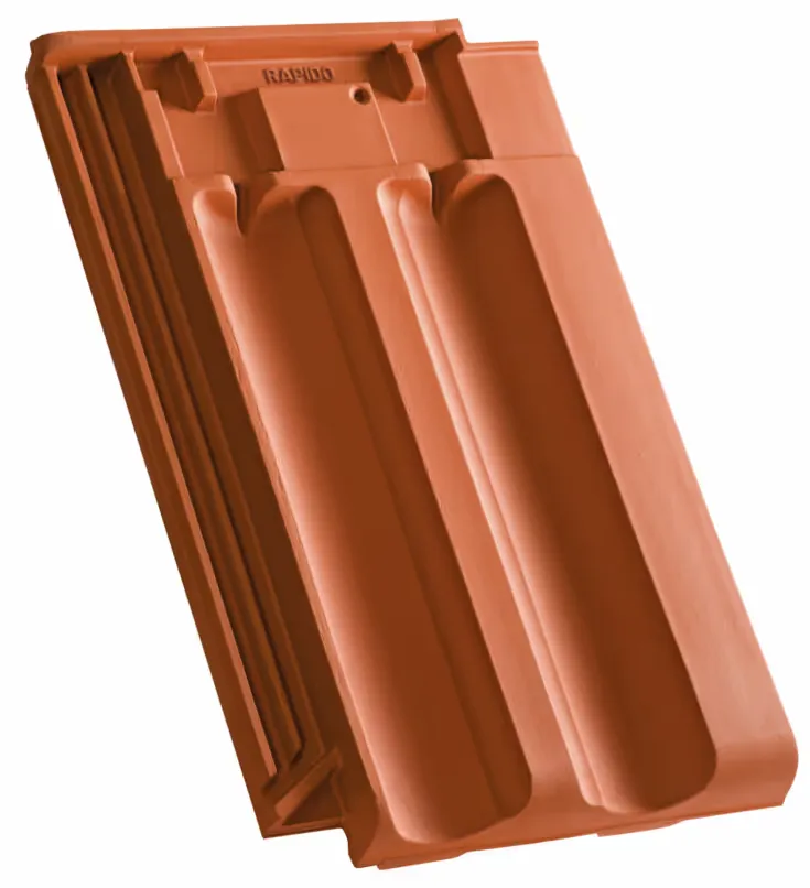 Керамічна черепиця RAPIDO — теракотовий колір