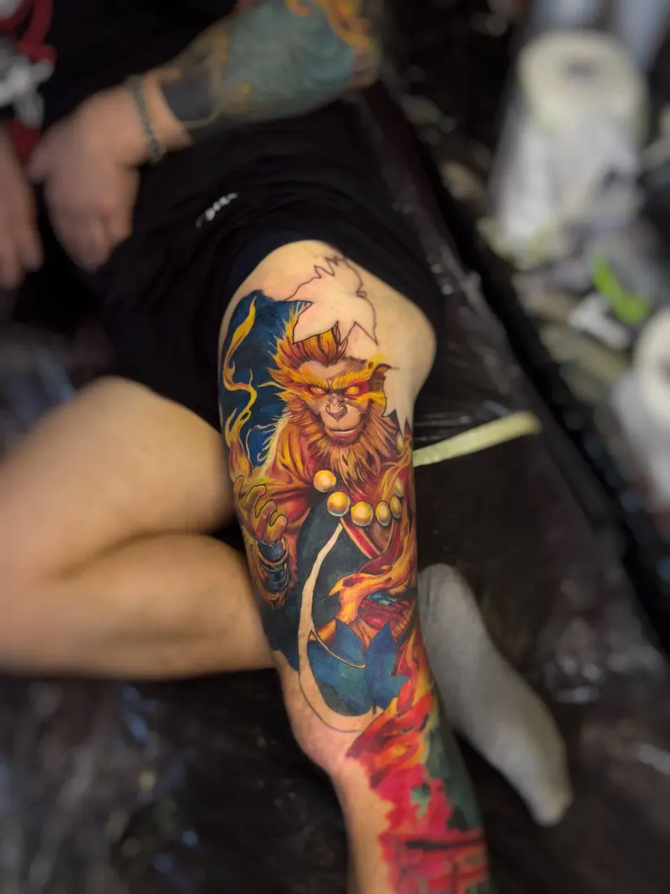 Кольорове тату в стилі нео-традішнл — процес роботи в студії